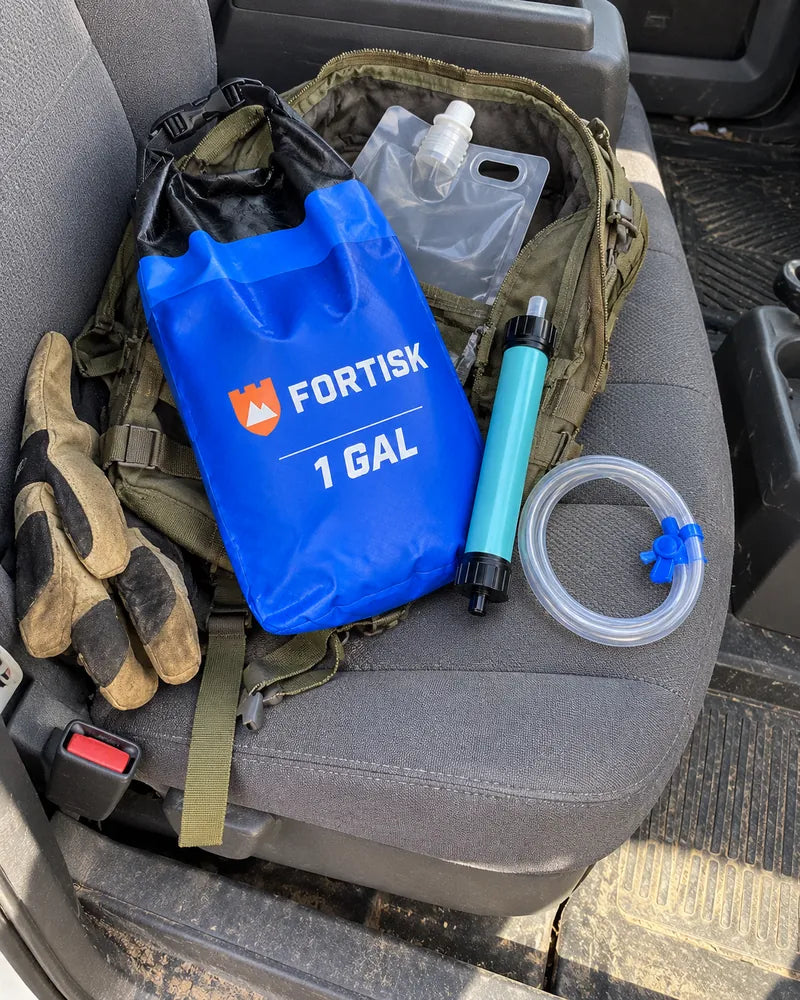 AI-generated illustration of the Fortisk kit packed in a truck